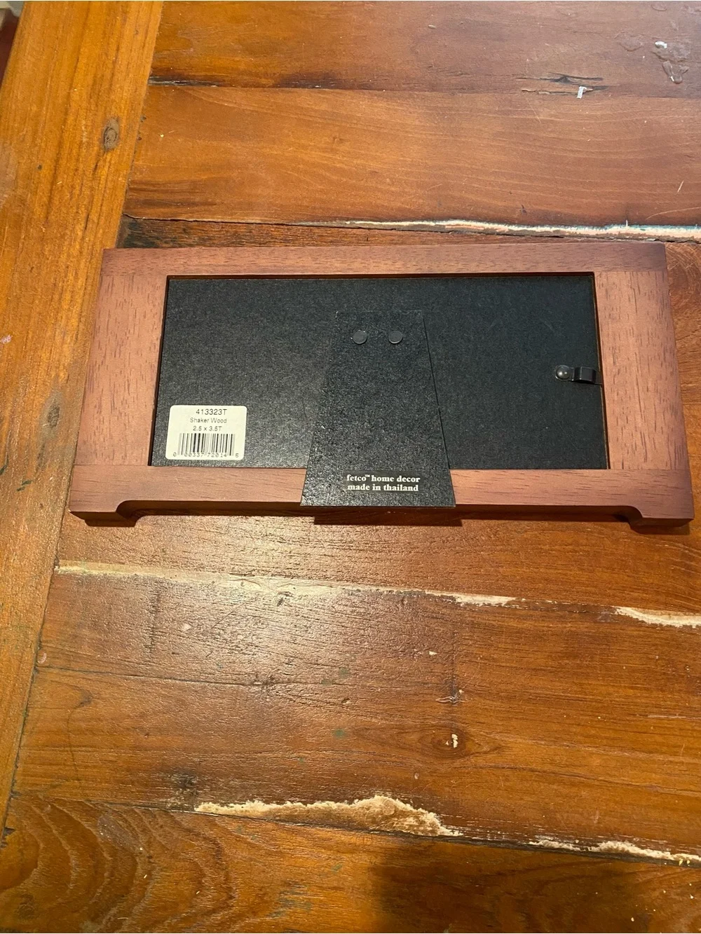 Wooden Triple Aperture Picture Frame in Brown
